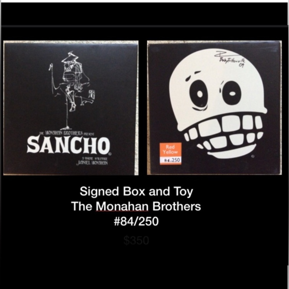 Monahan Brothers Sancho Angels and Gringos Signed Vinyl Toy Collectible #84/250